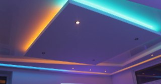 Натяжной потолок с подсветкой Курганинск, цена от 2094 руб.